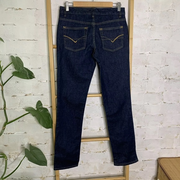 ⭐️ S O L D Just Jeans 1970 Women's Size 9 / S Mid Rise Straight Leg Dark Wash - Picture 2 of 5